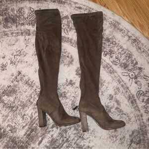 Steve Madden Taupe Over-the-Knee Boots